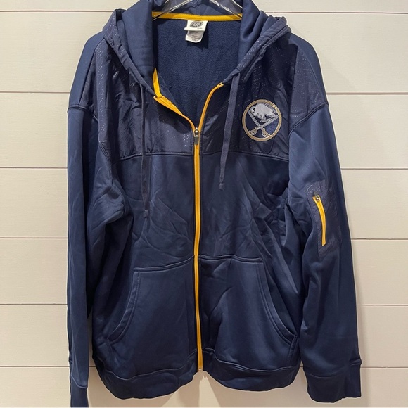 NHL Buffalo Sabres Hockey Authentic Hooded Pro Jacket Adult Size XL - Picture 1 of 9